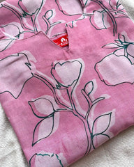 T003 Baby Pink cotton kurta