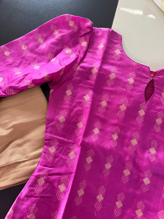 AS095 Katan Silk Kurta Set (Top dupatta pant )