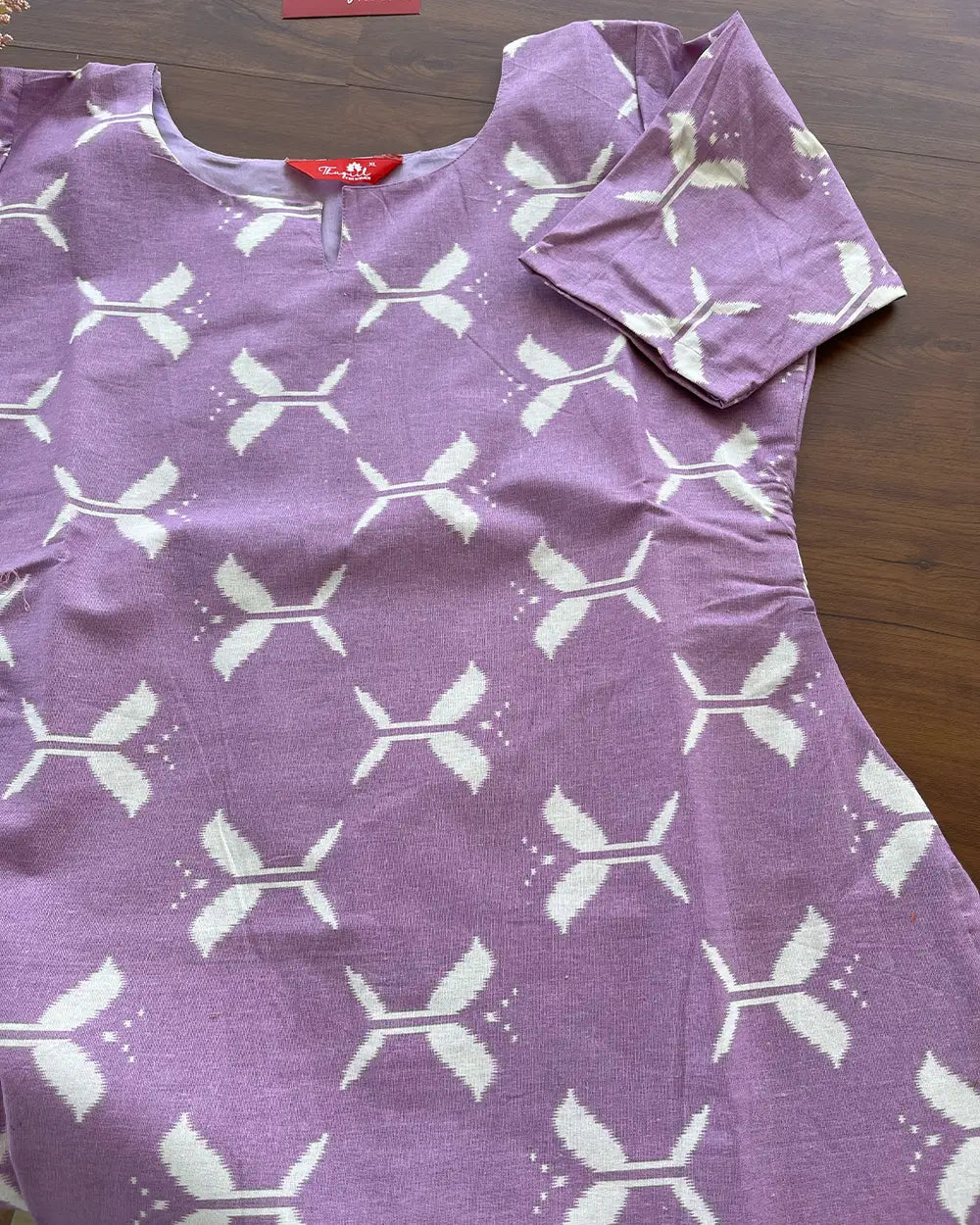 T155 Lavender Cotton Kurta
