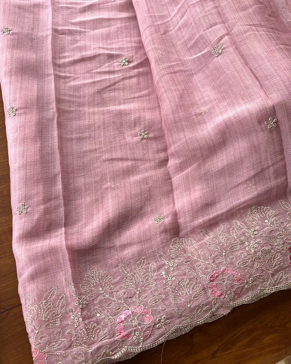 T112 Crushed Crepe Silk Unstitched Suits