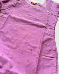 T007 Lavender Butter silk kurta set