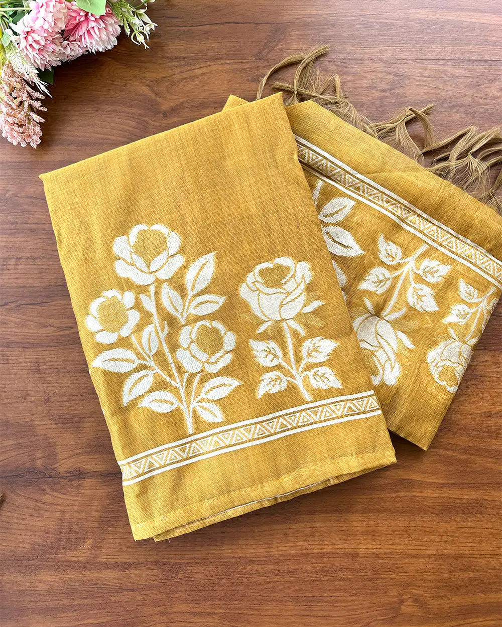 T110 Cotton Silk Unstitched Suit