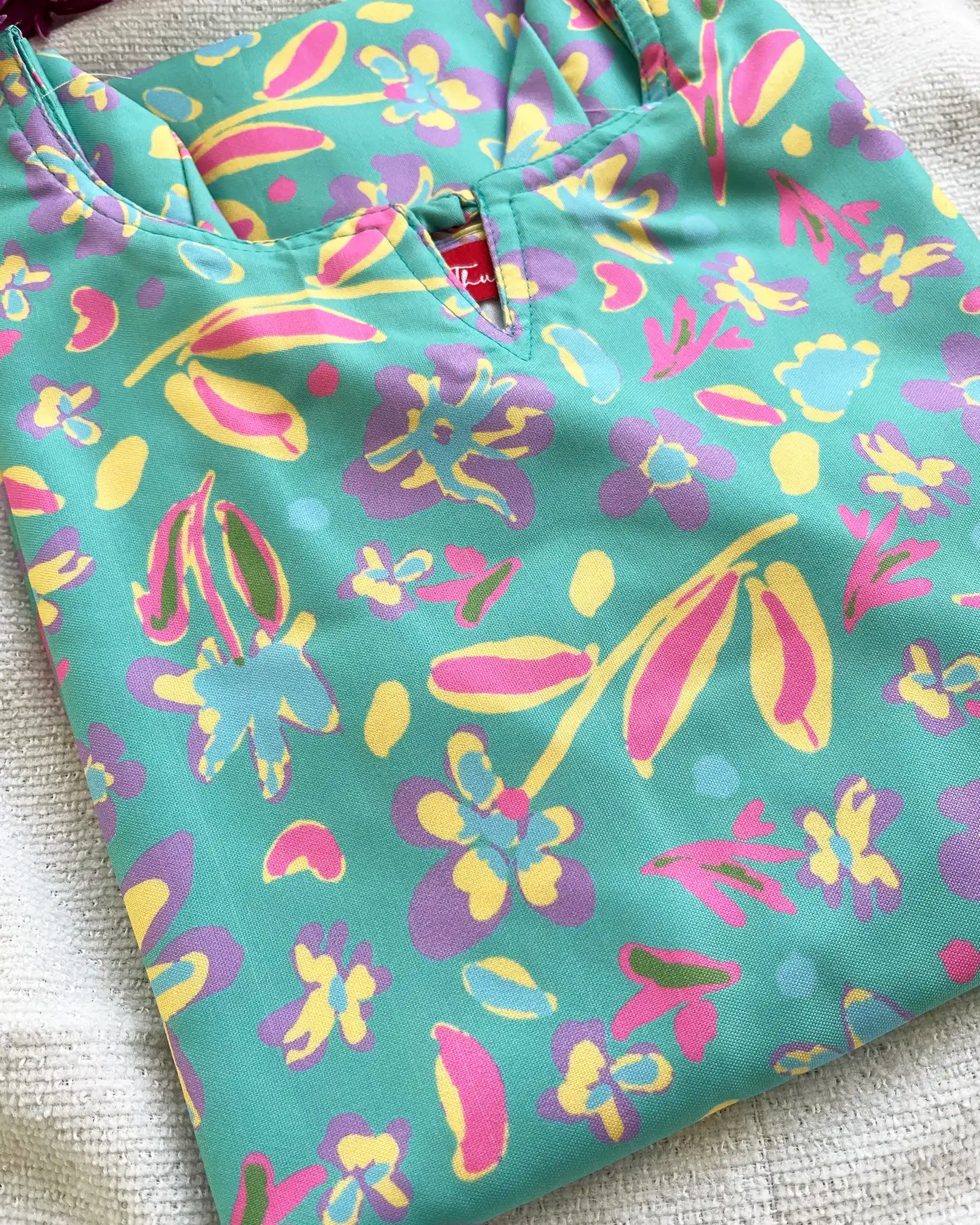 T074 Blue regular wear kurta