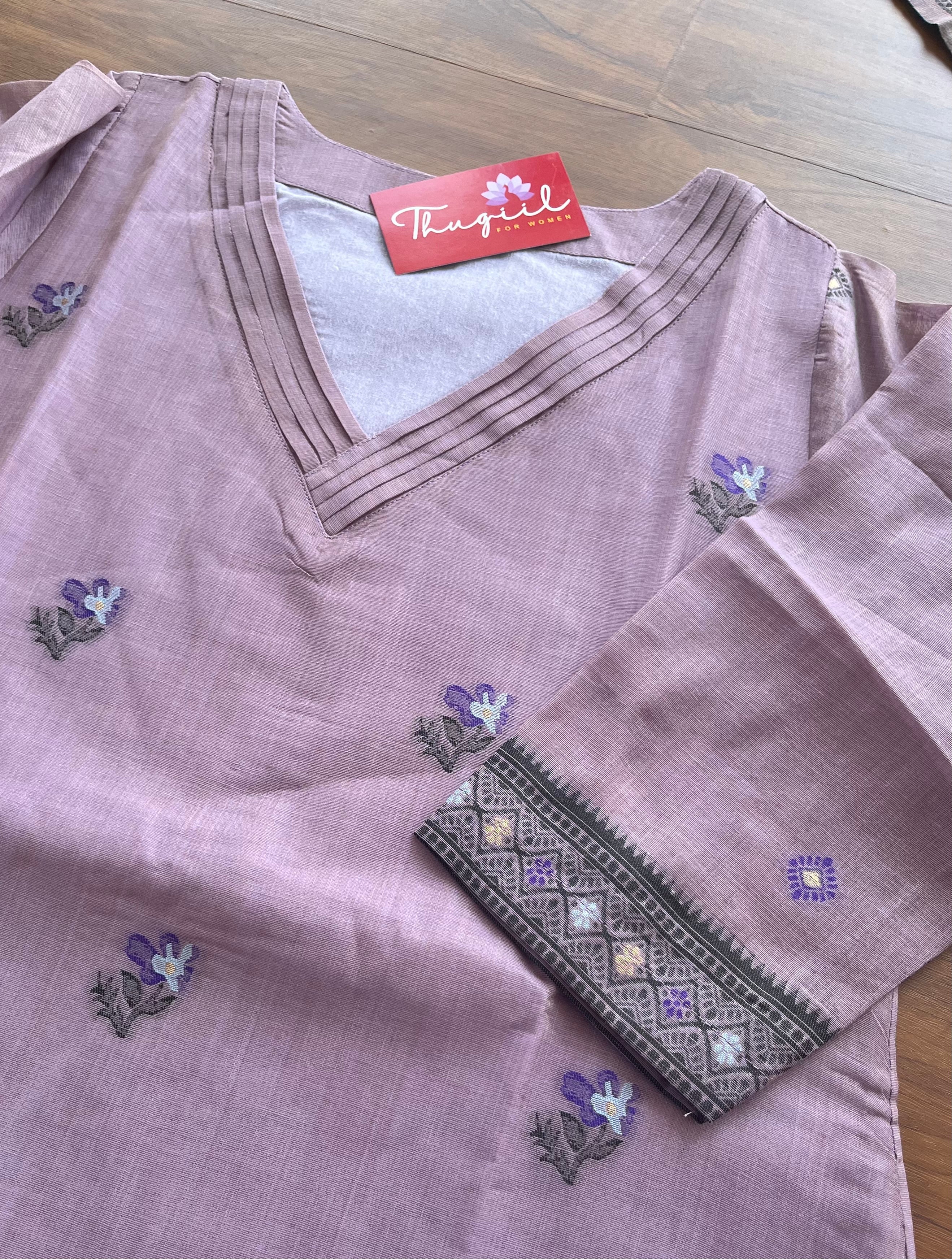 T129 READY TO DISPATCH - Dusty Lavender 2 Pcs