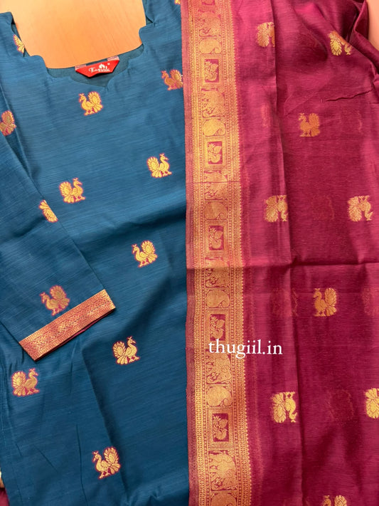 T521 Padmini (Peacock)  - Kurta Set