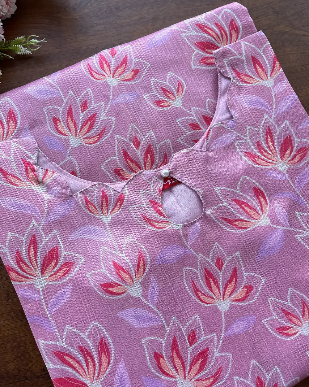 T103 Rose mist Silk Kurta