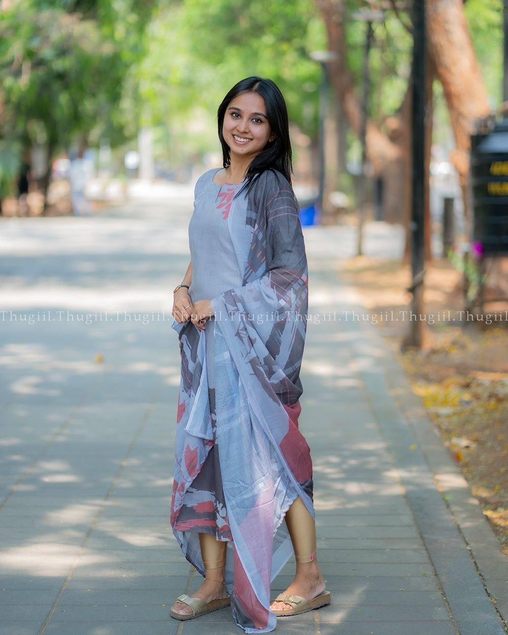 T387 Bavya - Kurta Set (Top-Dupatta)
