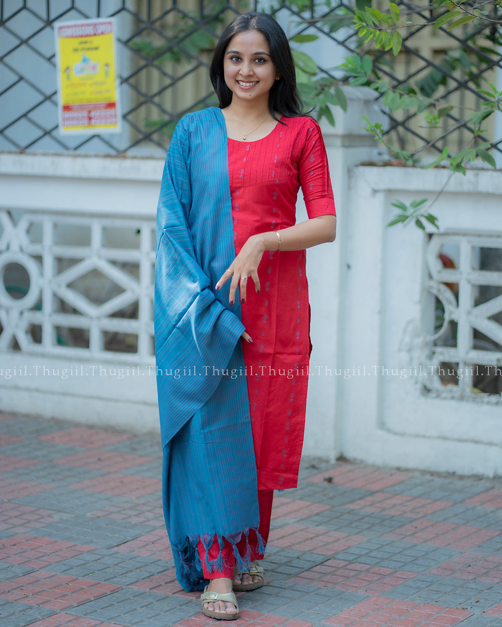 T384 Bindhu - Handloom Kurta Set
