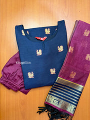 T522 Padmini (Navy) - Kurta Set