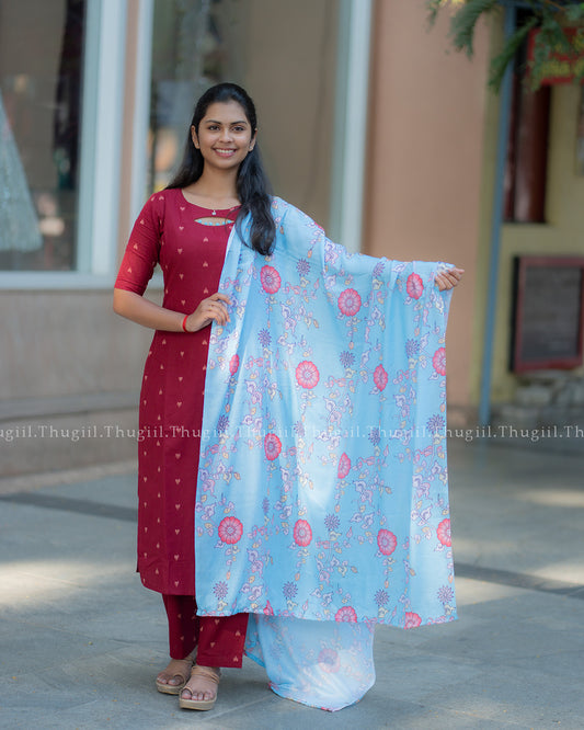 T366 Preeti - 2 in 1 Kurta Set