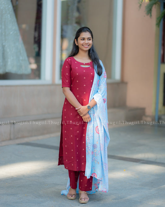T366 Preeti - 2 in 1 Kurta Set
