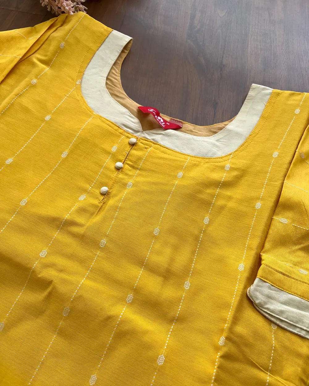 T088 Sunflower Butter Silk Kurta Set