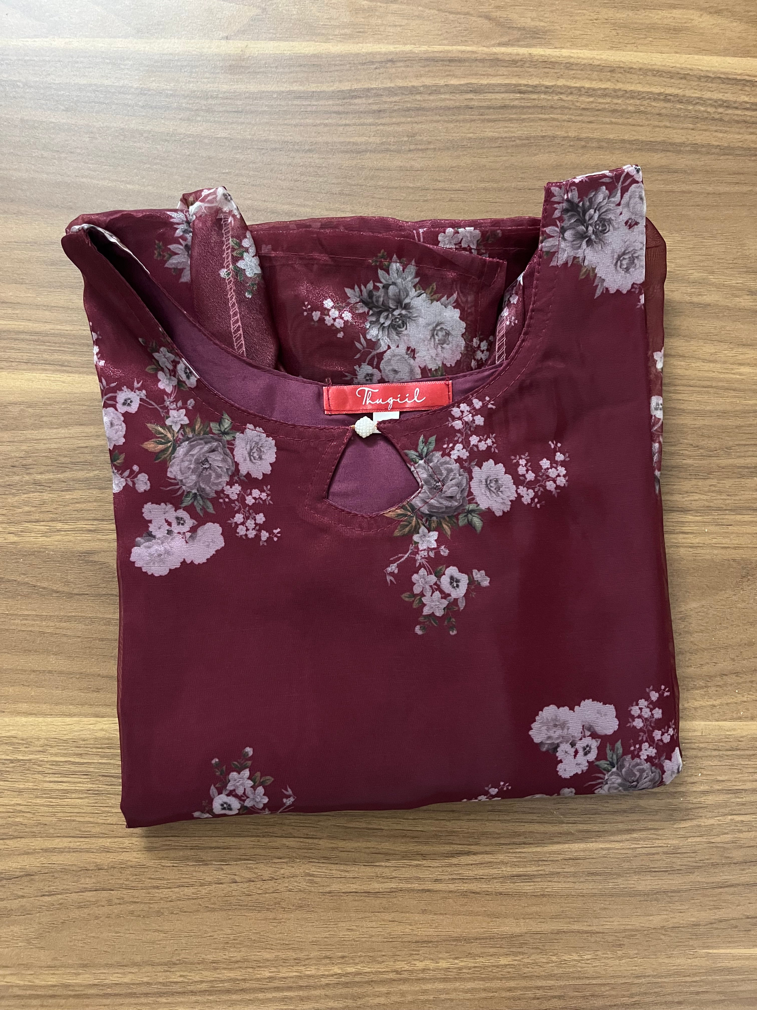 AS164 Organza Kurta
