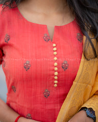 T436 Ganga - Kurta Set (Top - Dupatta)