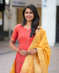 T436 Ganga - Kurta Set (Top - Dupatta)