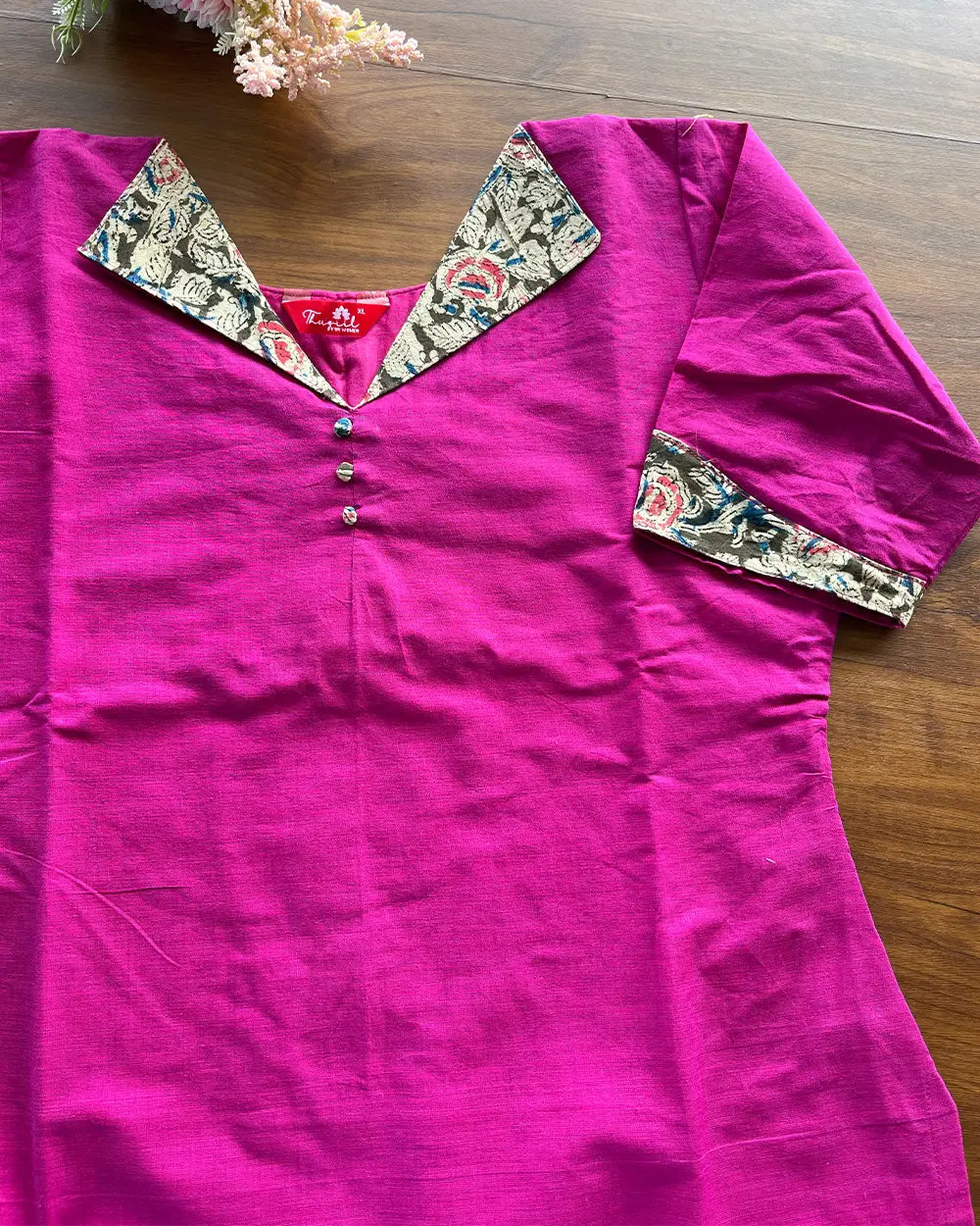 T179 Kalamkari Cotton Kurta Set