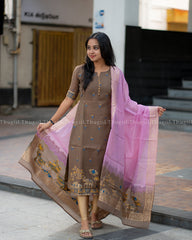 T435  Yamuna - Kurta Set (Top - Dupatta)
