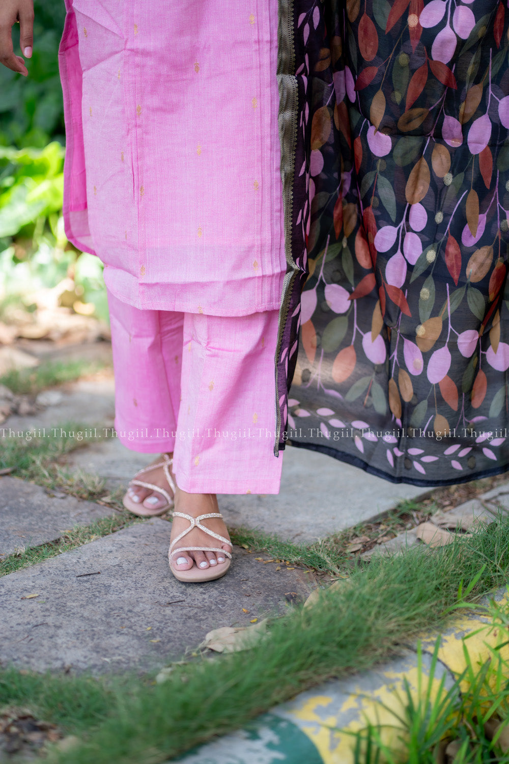 T477 Indira (Pink) - Kurta Set