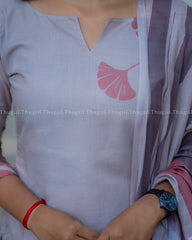 T388 Dhanya - Kurta Set (Top-Dupatta)