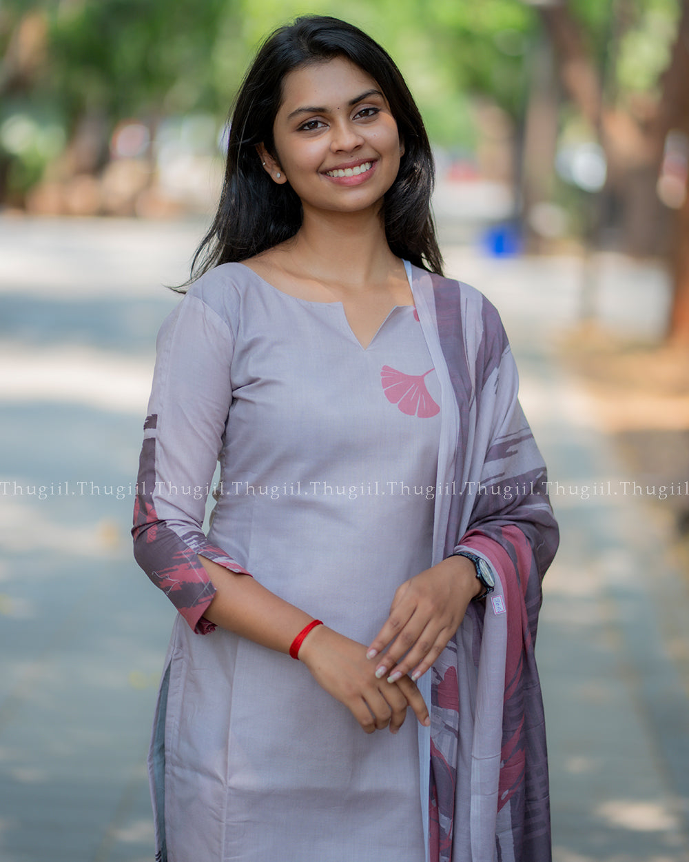 T388 Dhanya - Kurta Set (Top-Dupatta)