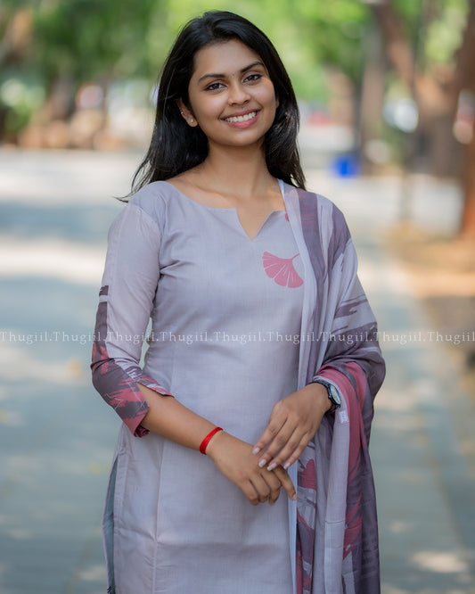 T388 Dhanya - Kurta Set (Top-Dupatta)