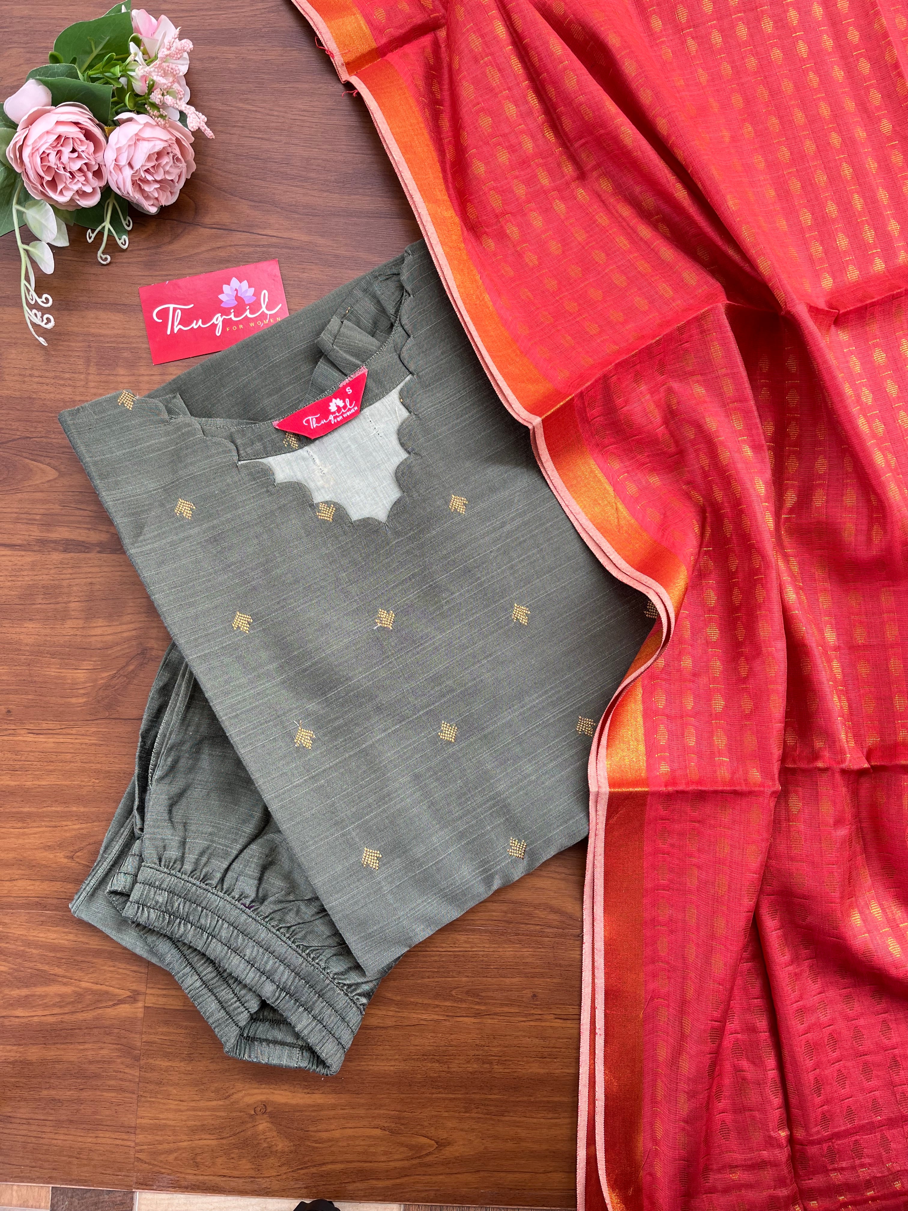 T299 Emerald Dusk Kurta Set