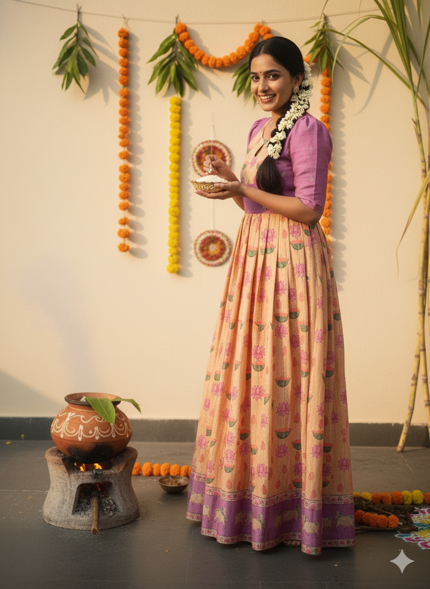 T237 Yellow Lilac Pichwai Maxi