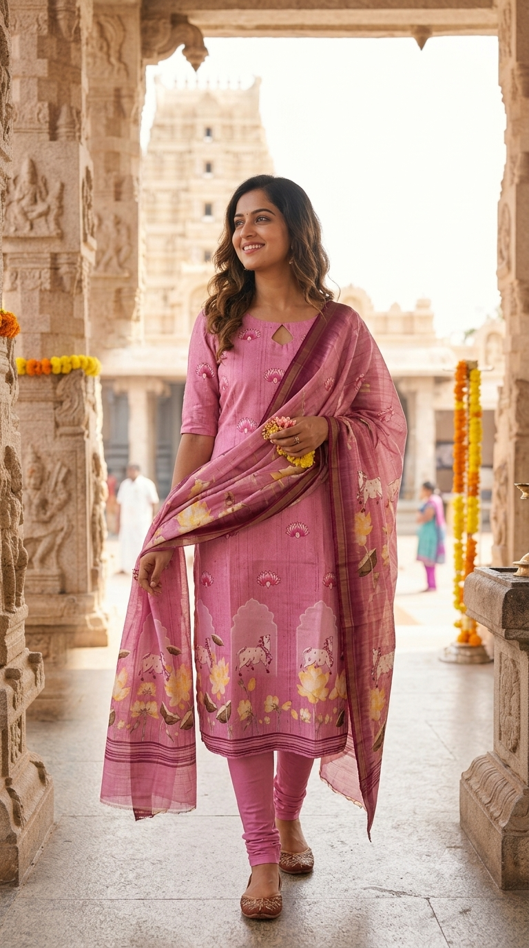 T441 - Kurta Set (Top - Dupatta)