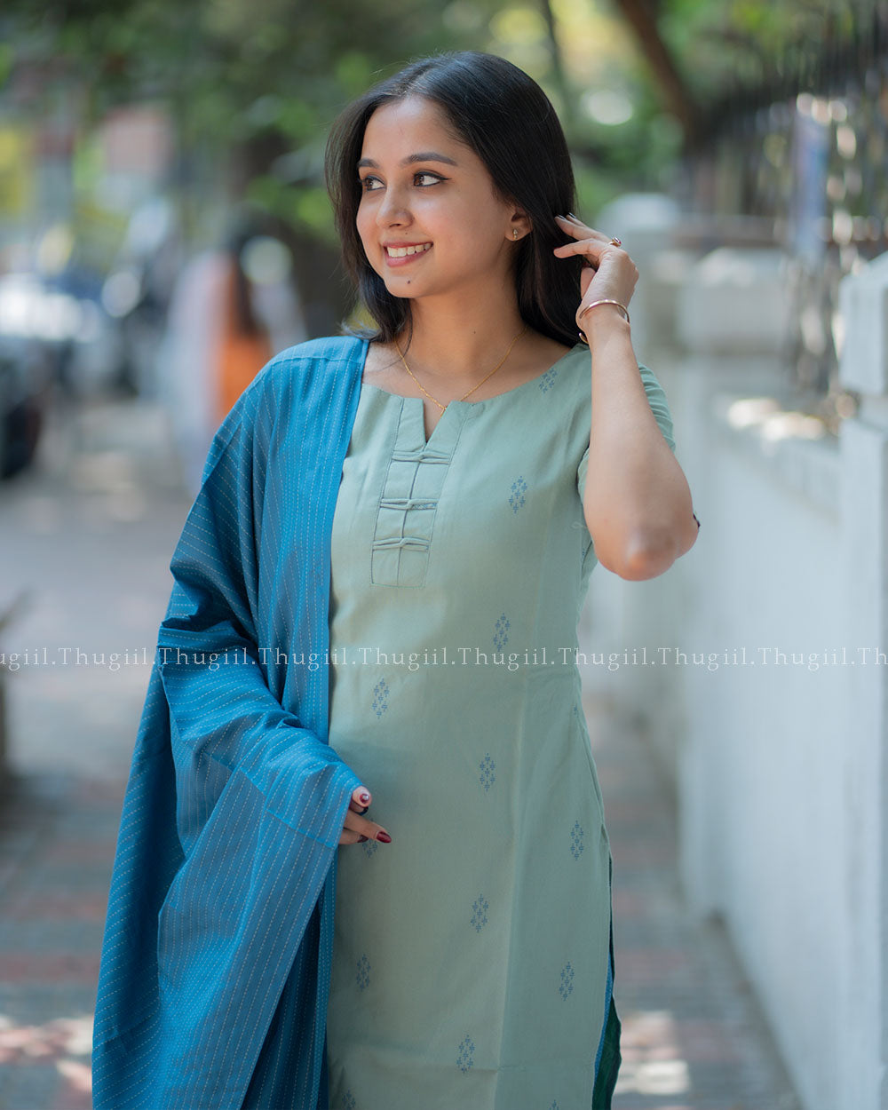 T386 Anjali - Handloom Kurta Set