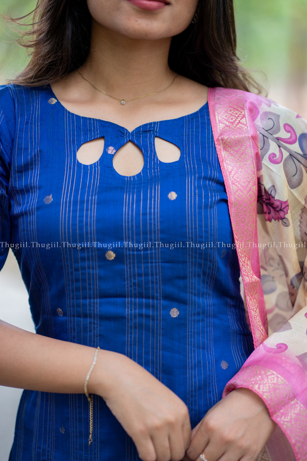 T538 Vaishnavi (Blue) - Kurta Set