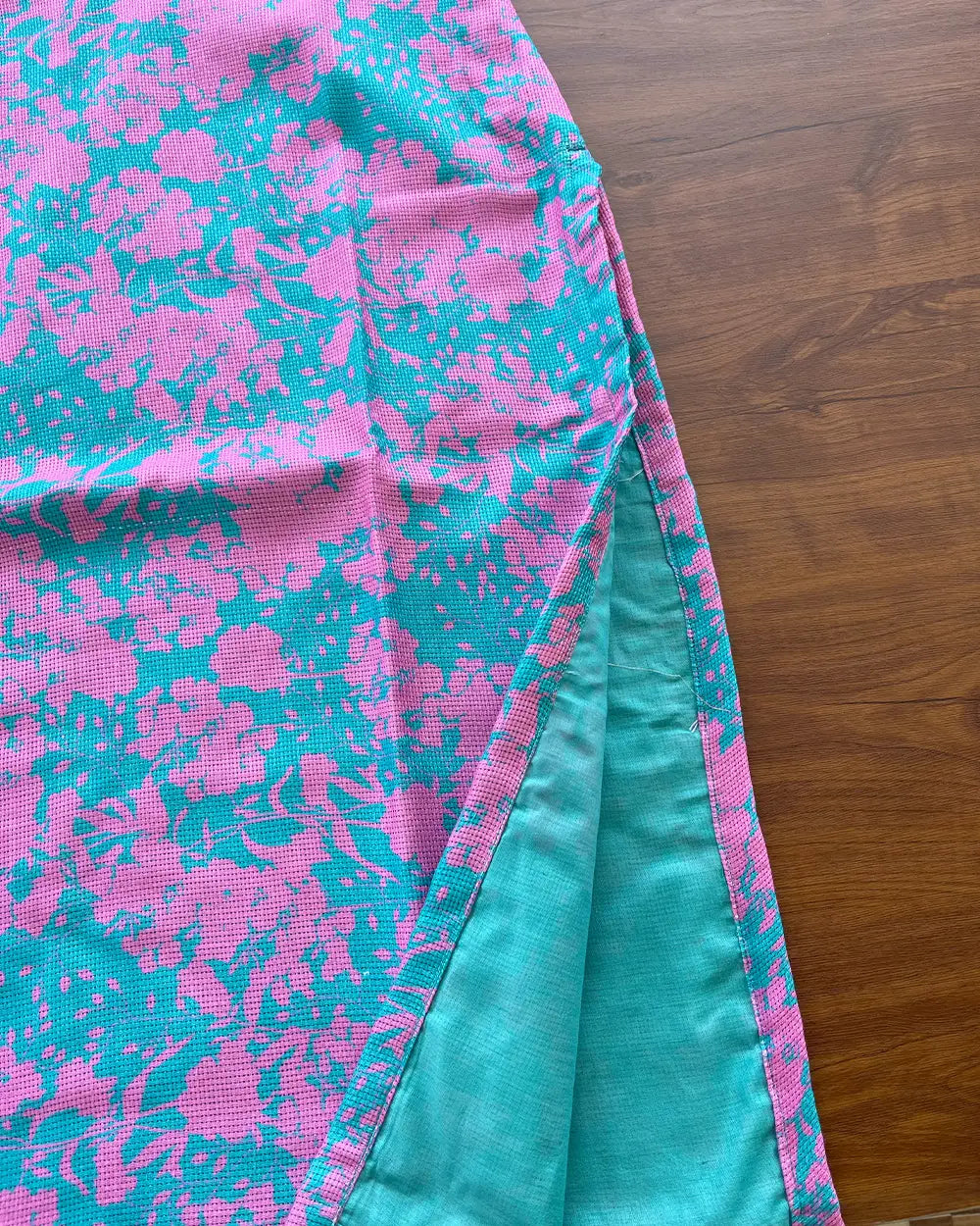 T158 Ocean Blue Cotton Kurta