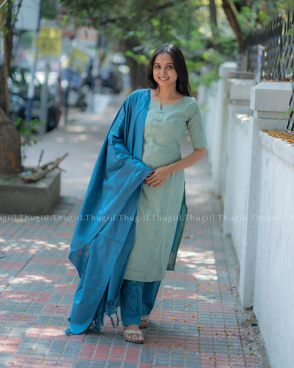 T386 Anjali - Handloom Kurta Set