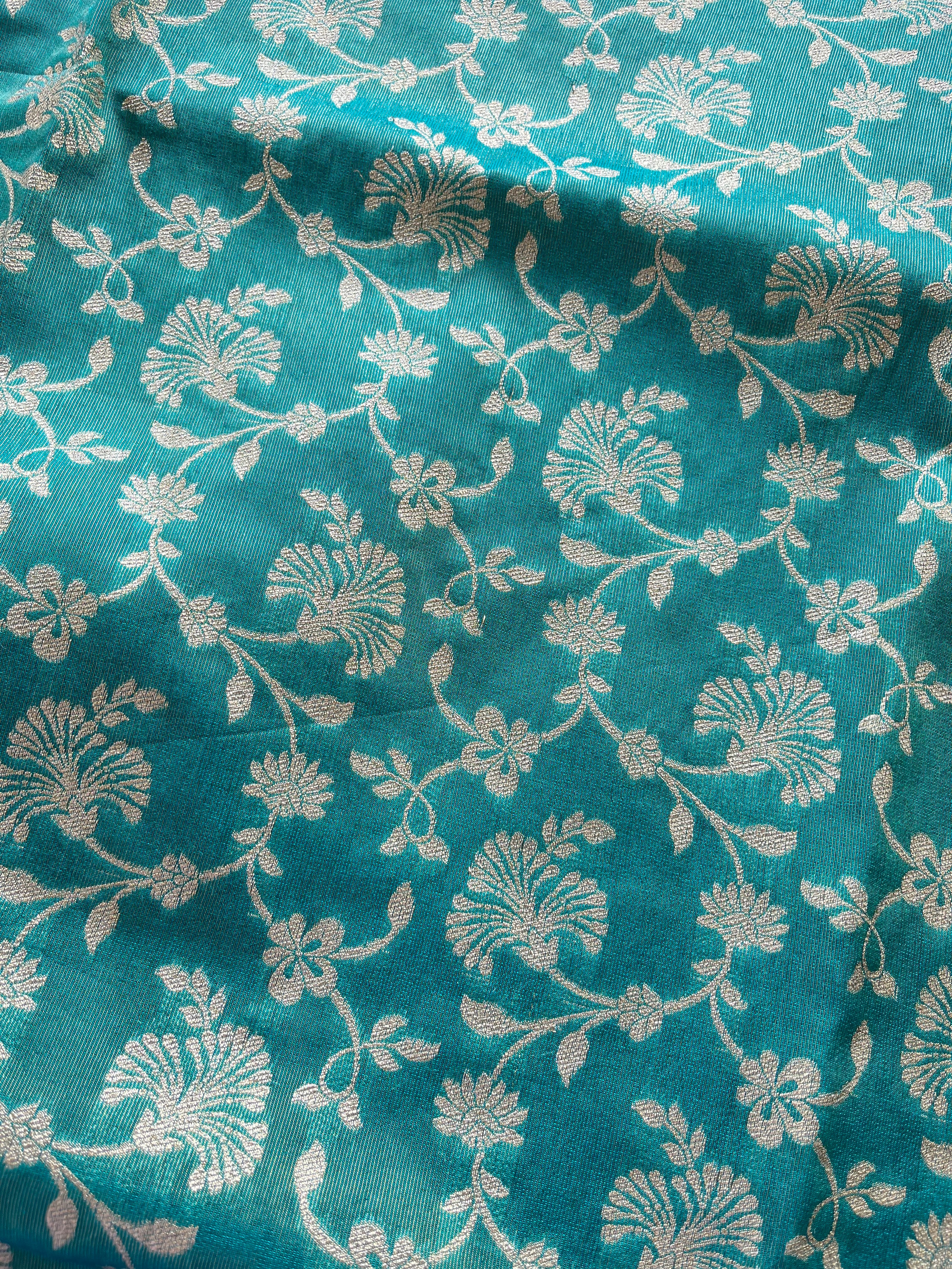 T091 Sea green Tissue Silk Kurta