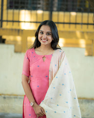 T381 Janani - Kurta Set (Top - Dupatta)