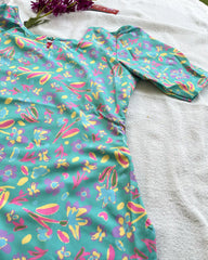 T074 Blue regular wear kurta