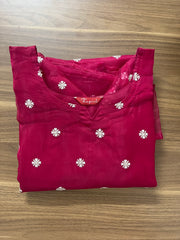 AS155 Organza Kurta (A line)