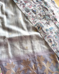 T063 Luxe - Pure Jute Silk Kurta Set (Top-Dupatta)