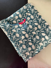 AS016 Floral Cotton Kurta