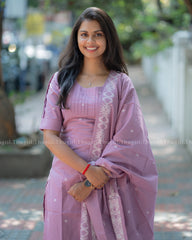 T385 Mathi - Handloom Kurta Set