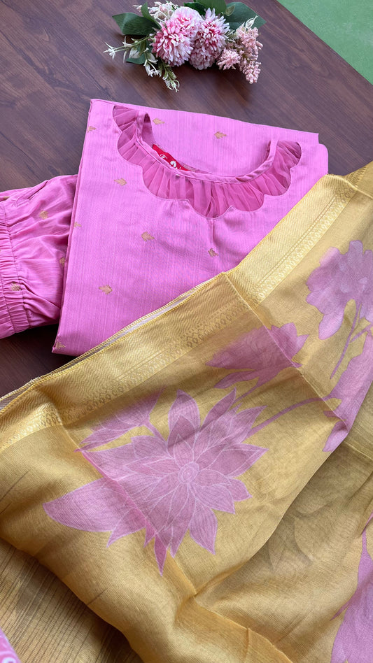 T108 Candy Crush Silk Kurta Set