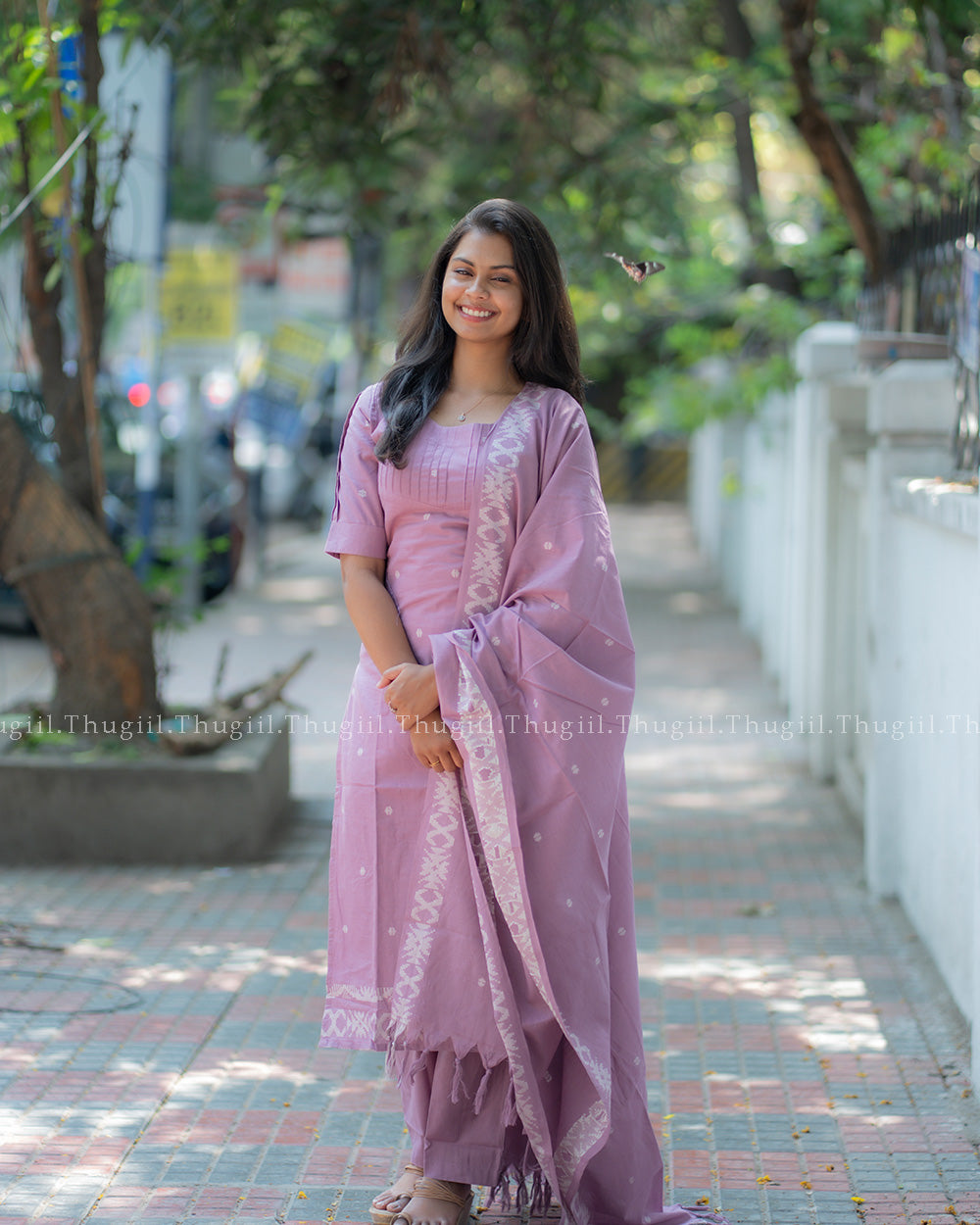 T385 Mathi - Handloom Kurta Set