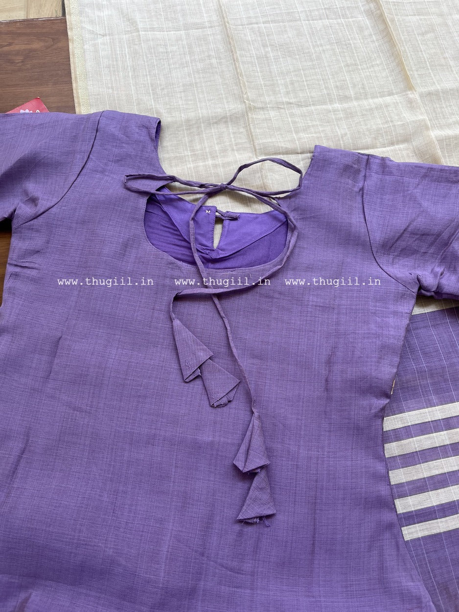 T314 Lilac Aura Kurta Set