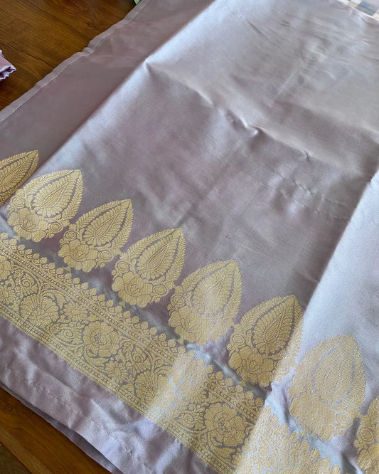 T168 Metallic Lavender Silk Kurta Set