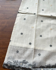 T300 Silver Mist Kurta Set (Top-Dupatta)