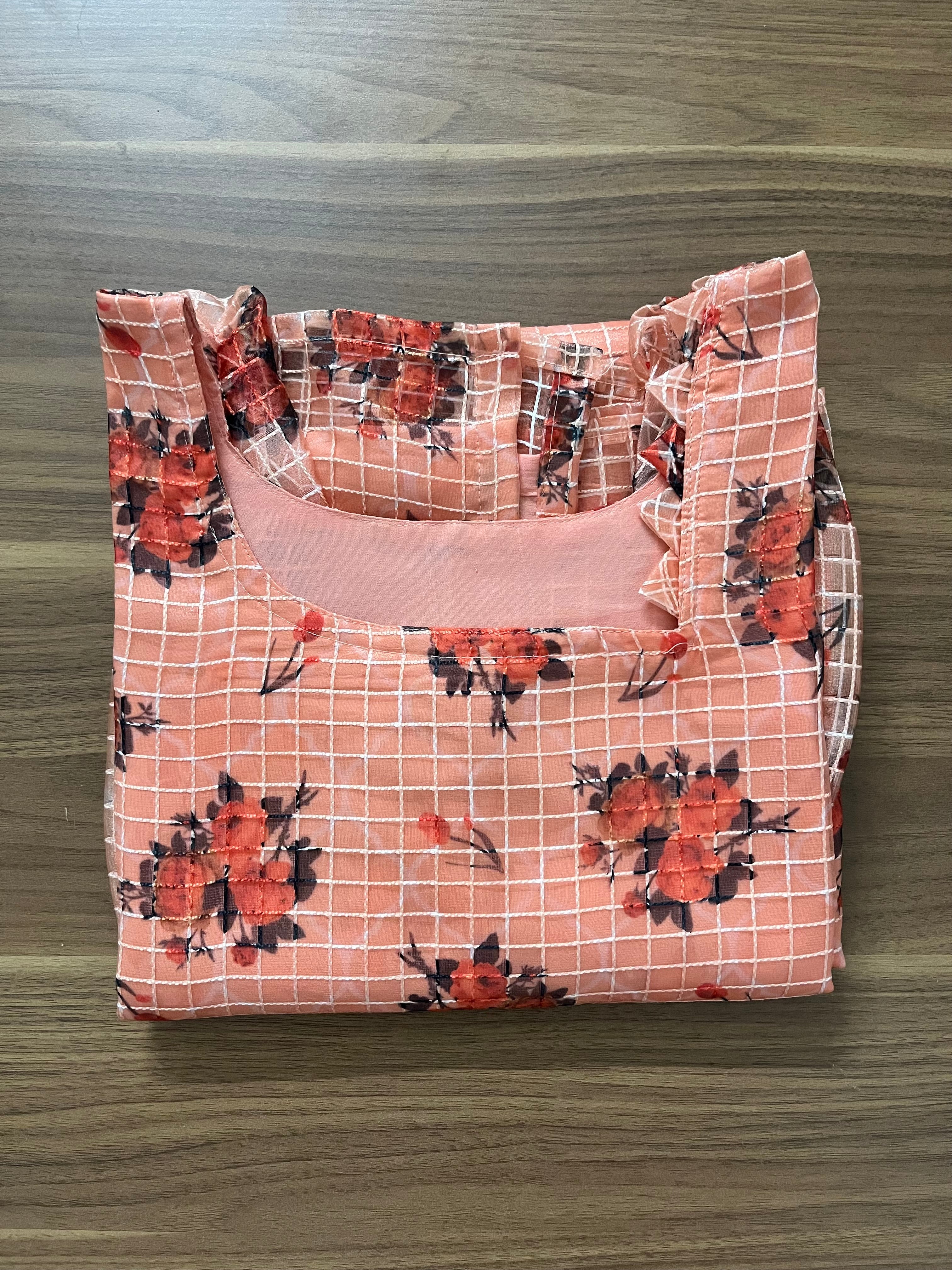 AS149 Organza Kurta