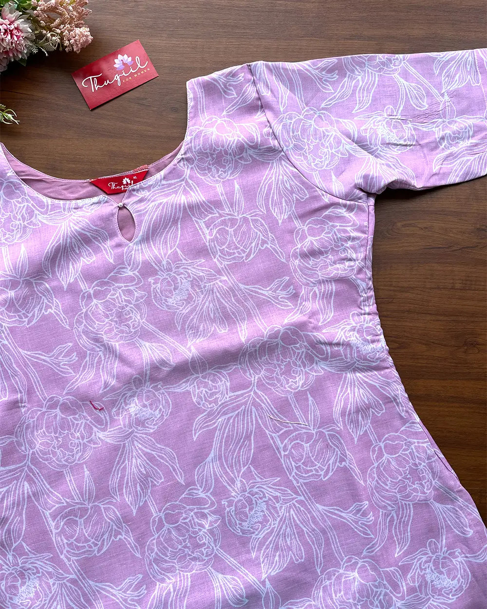 T161 Gulabi Pink Soft Cotton Kurta