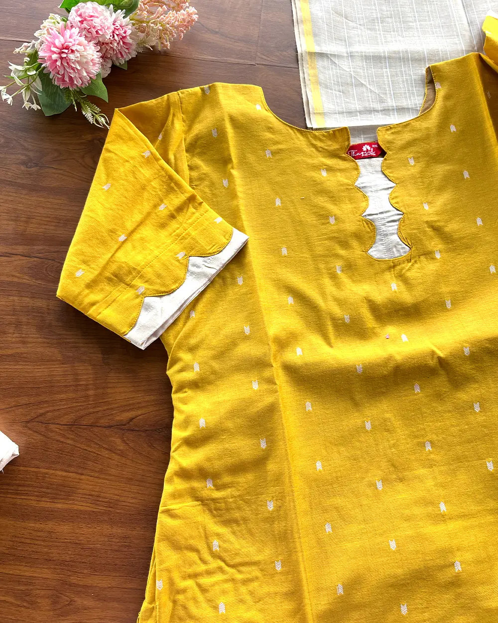 T181 Sunflower Yellow Butter Silk Kurta Set (Pre order 20-25 days)