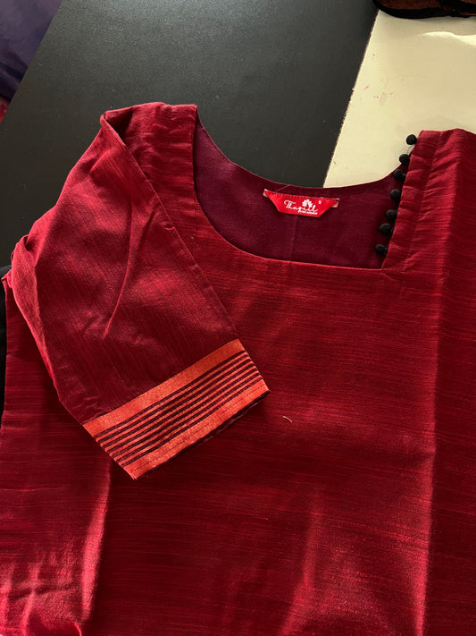 AS087 Silk Kurta Set (Top pant  Dupatta)
