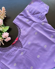 T082 2 in 1 Lavender Handloom Cotton Kurta Set
