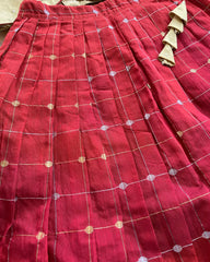 T100 Gold & Maroon Top-skirt